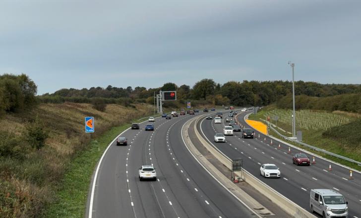 Additional lanes on the UK’s M6 motorway will help cut congestion – image © courtesy of Costain