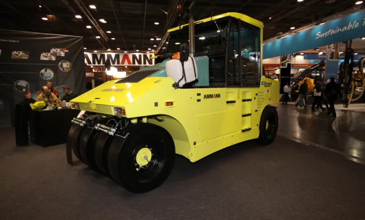 Ammann AP 240 H roller, live at INTERMAT 2012