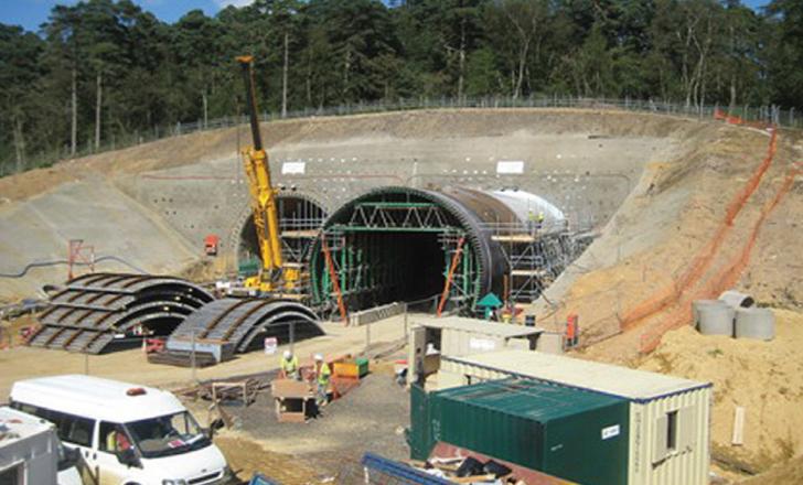 Hindhead road tunnel.