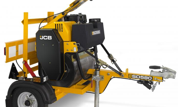 The JCB SD580 single drum roller