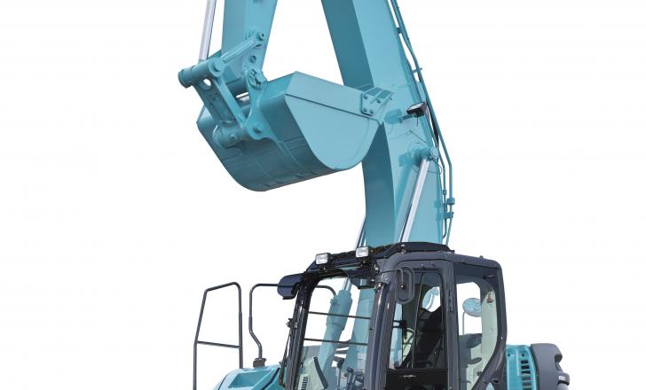 Kobelco's short tail swing excavator