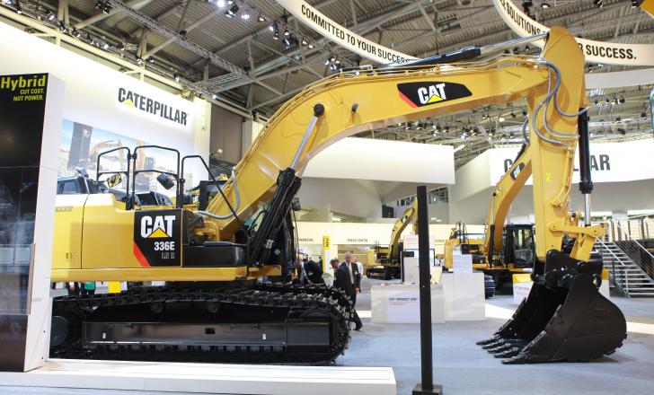 CAT 336E H hybrid excavator 