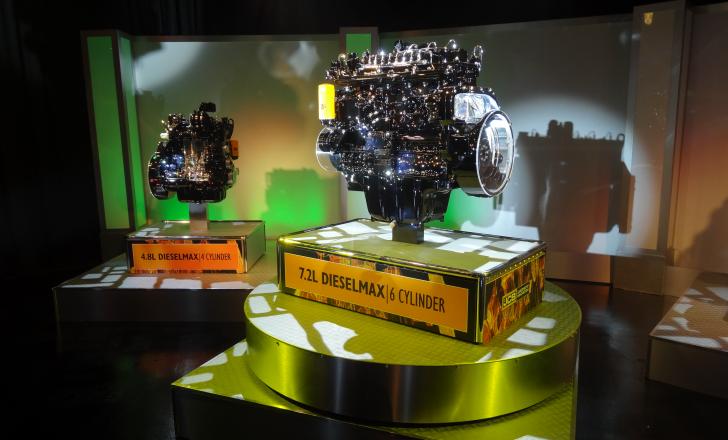 six-cylinder JCB Dieselmax 672 engine