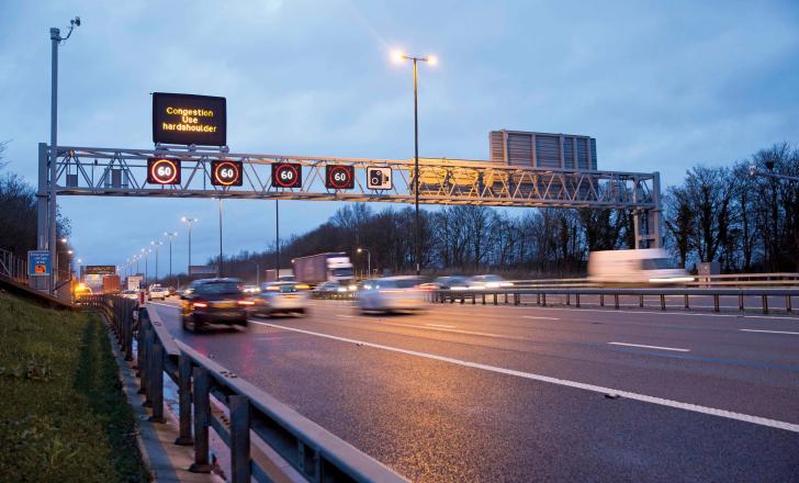 M4 M5 smart motorway scheme in operation