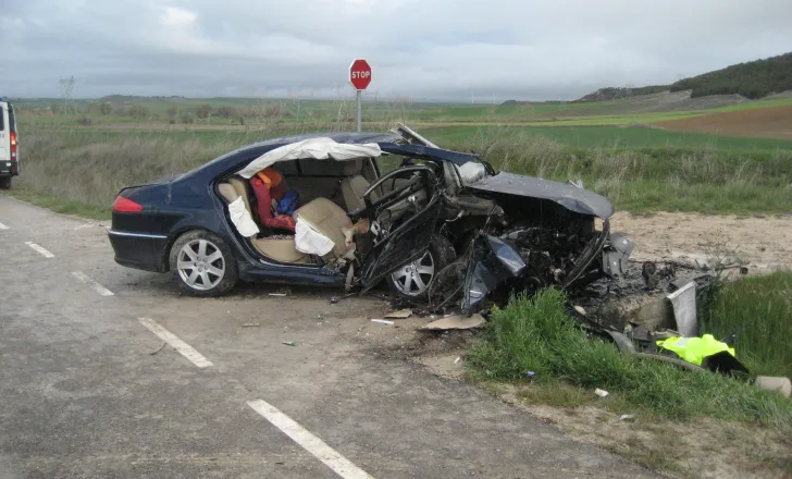 a car after crash 