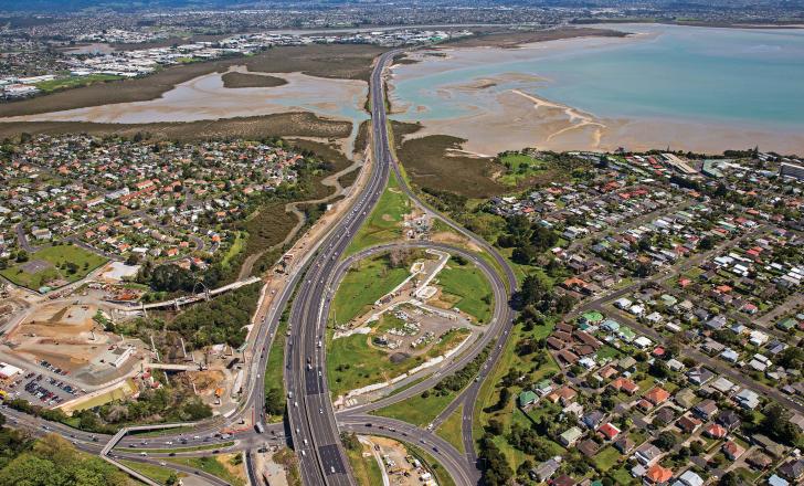 4.8km Causeway Upgrade Project on Auckland north west motorway