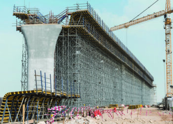 Doka was selected for the construction of the major bridges and viaducts (image copyright Doka)
