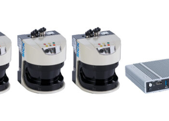 SICK 2D LiDAR sensors scan traffic at a high frequency and measure vehicle length, width and height