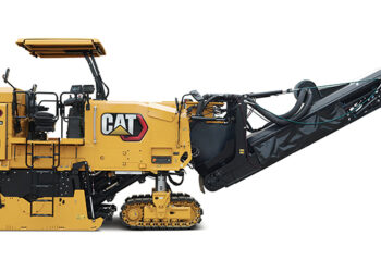 Caterpillar's 822 mill utilises the firm's low emission, high output C18 diesel