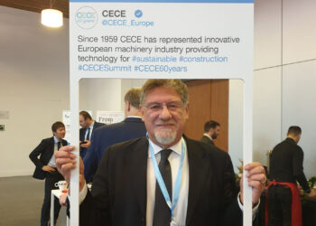 A real tweet for Enrico Prandini, president of CECE - Committee for European Construction Equipment