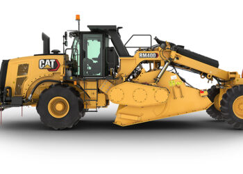 Caterpillar's new RM400 recycler/stabiliser replaces the previous RM300 model and offers improved performance