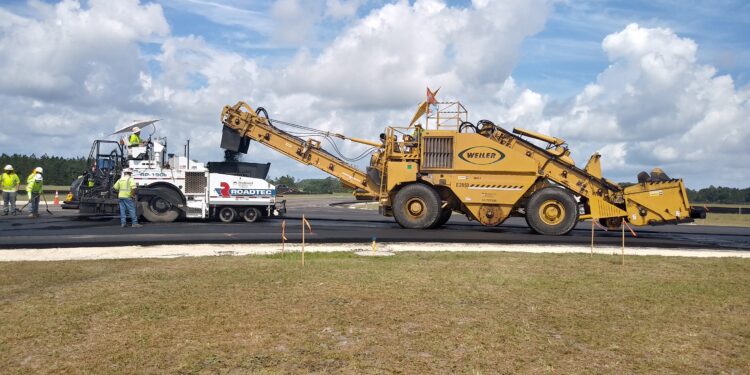 Jacksonville’s Herlong Recreational Airport (HEG) now features a high quality runway and taxiways - image © Courtesy NAPA/Preferred Materials Inc, A CRH Co
