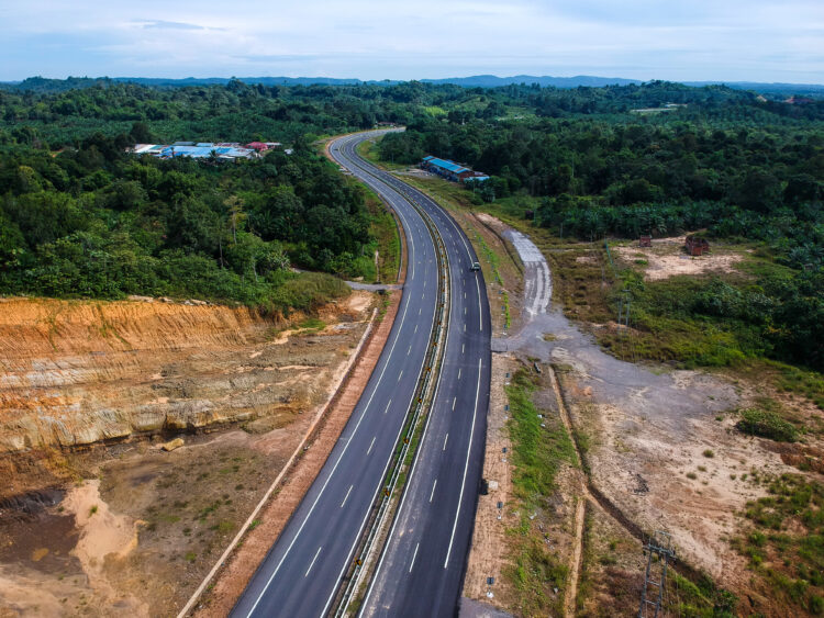 Tenders are opening in Malaysia for further stretches of the Trans-Borneo Highway, with work well underway on the Pan Borneo route - Image courtesy of Lebuhraya Borneo Utara Sdn Bhd
