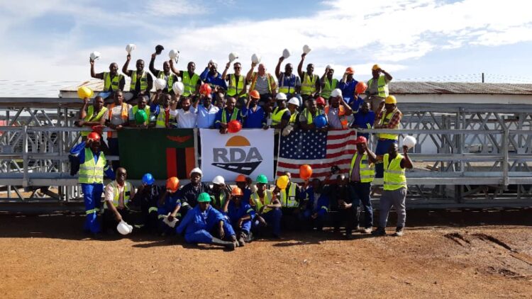 Training has been carried out by Acrow Bridge in Zambia for local personnel on the modular bridge nits - image © courtesy of Acrow Bridge