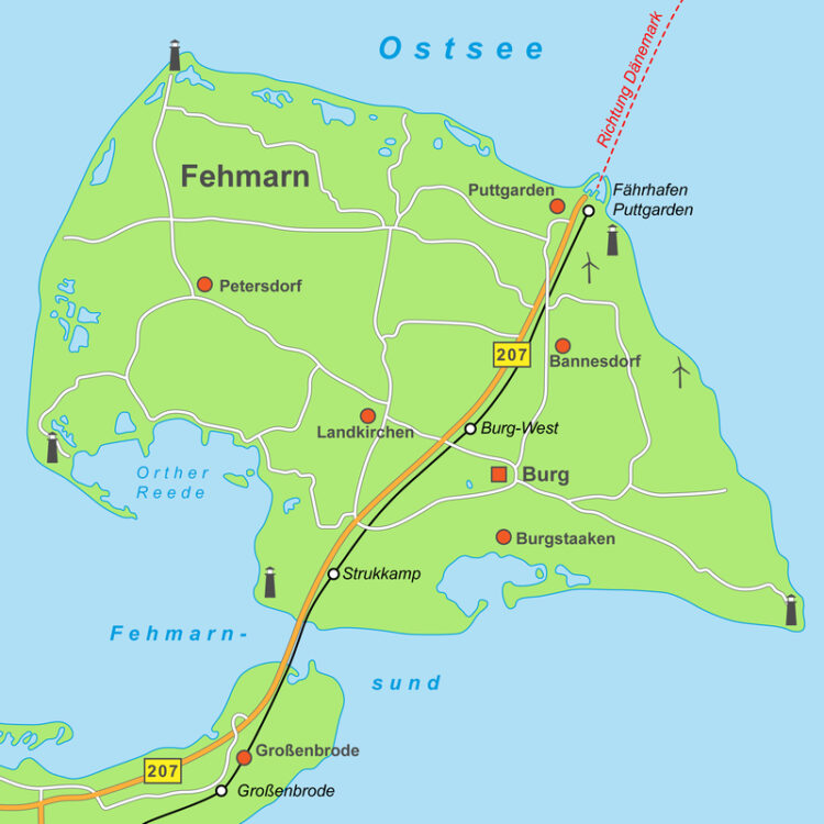 A new road/rail tunnel will connect the German island of Fehmarn with the mainland - image courtesy © of iigraphics, Dreamstime.com
