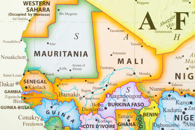 Sandwiched in between Algeria, Niger, Burkina Faso, Ivory Coast, Guinea, Senegal and Mauretania, landlocked Mali depends heavily on its transport connections – image © courtesy of Rosevite2000, Dreamstime.com