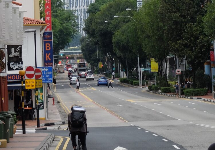 Singapore’s cyclists will benefit from new cycle lanes, increasing their safety - image © courtesy of Mike Woof