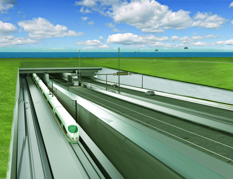 Public financing settled for the Fehmarn Belt Fixed Link including the road and rail tunnel between Germany and Denmark (photo courtesy Femern A/S)