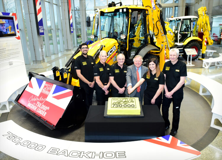 JCB has now built 750,000 backhoe loaders