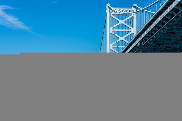 Upgrading work is being carried out on the iconic Benjamin Franklin Bridge in Philadelphia – image © courtesy of Matt Anderson, Dreamstime.com