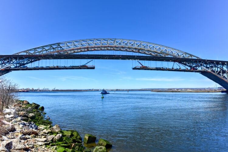 The Bayonne Bridge project in the US has won a major engineering award for the complex project, which involved raising the deck to increase clearance - image © courtesy of Demerzel21, Dreamstime.com