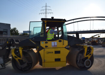 The contractor used the latest compaction systems from BOMAG