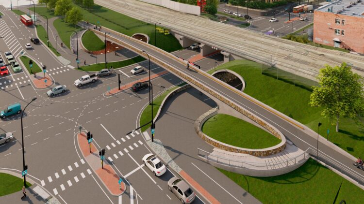 New Riia-Vaksali intersection to make cycling and walking more pleasant (image courtesy City of Tartu)