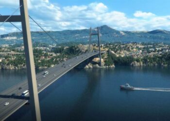 The proposed four-lane Sotra Connection linking Bergen to Sotra island (photo Statens Vegvesen)