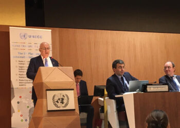 IRF president Bill Halkias addressed the High-Level Level Segment on the first day