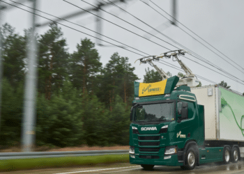 Scania has been involved in electric truck and road trials for several years (photo courtesy Scania)