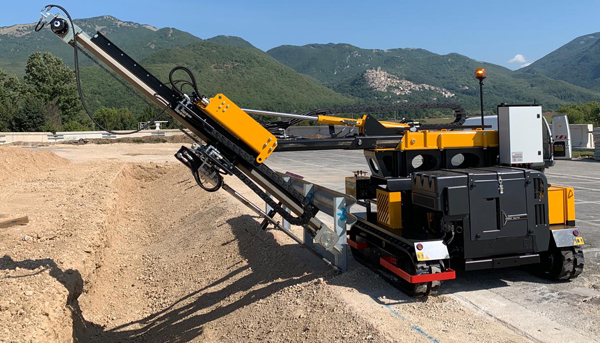 An installation machine at work