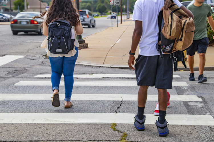 Road safety is paramount, particularly for youngsters – image courtesy © Susan Vineyard, Dreamstime.com