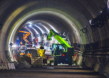 The two tunnels both feature three pumping systems under the road to collect rainwater entering, which is then discharged - image © courtesy of Frank Jansen