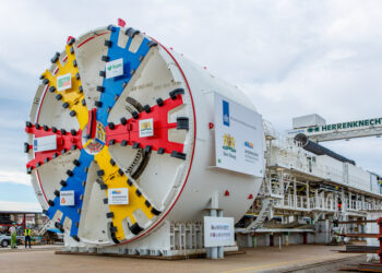 The massive Herrenknecht TBM was named the Catherina-Amalia, after the Dutch princess in line to be the next Queen