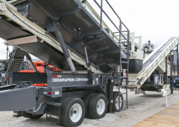 The new Cedarapids crushing and screening plant is designed to maximise production