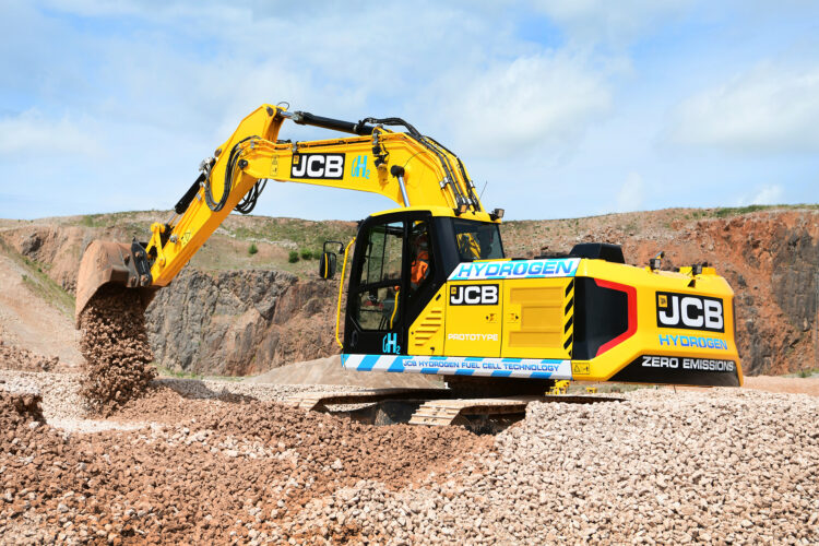 JCB has unveiled its innovative fuel cell powered excavator