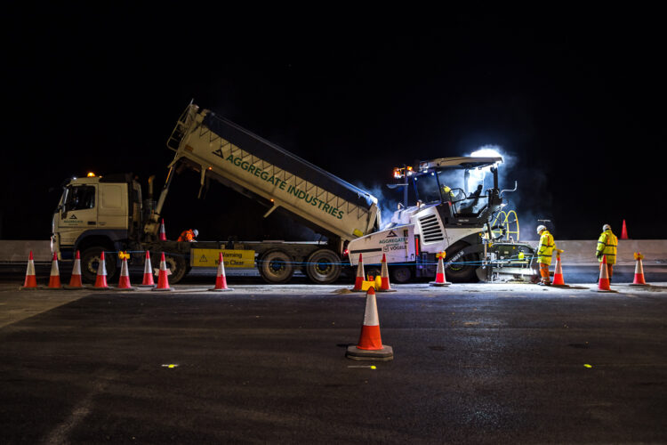 Aggregate Industries was able to complete its paving works on the M23 a full six months ahead of schedule