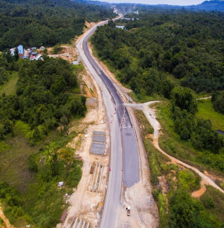 The Pan Borneo Highway in Sarawak, Malaysia is an important route for the country