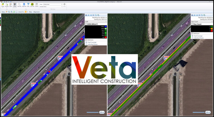 Veta 6 split-screen allows users to view up to four types of data simultaneously