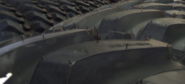 Once tyres have reached the end of their working life, they could be ground down to produce crumb rubber for use in construction - image © courtesy of Mike Woof