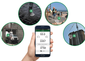 Roxi is linked up to Giatec's SmartRock maturity sensors