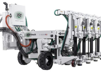 Minnich now offers an improved slab self-propelled wireless dowel pin drill