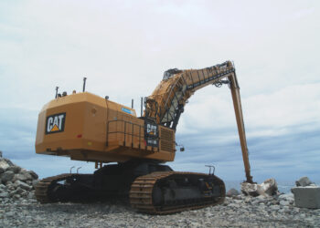 The coastal road project for Reunion Island has been subject to delays and cost increases - image © courtesy of Topcon Positioning