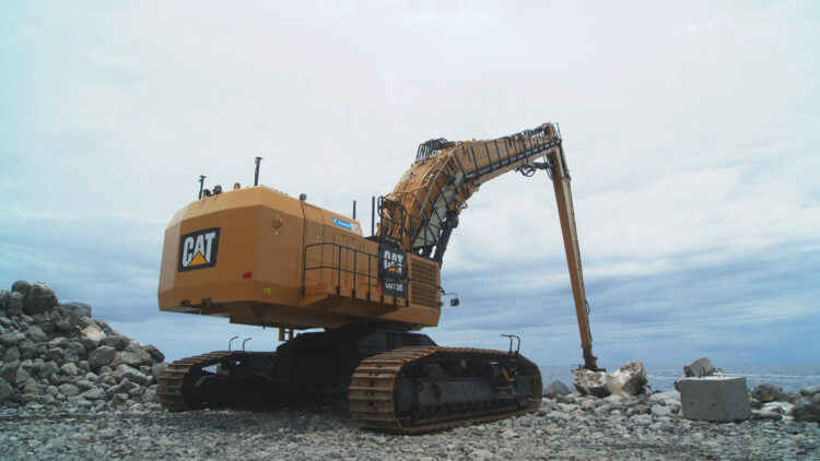 The coastal road project for Reunion Island has been subject to delays and cost increases - image © courtesy of Topcon Positioning