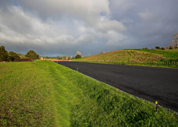 Subgrade improvement layer along northern section
