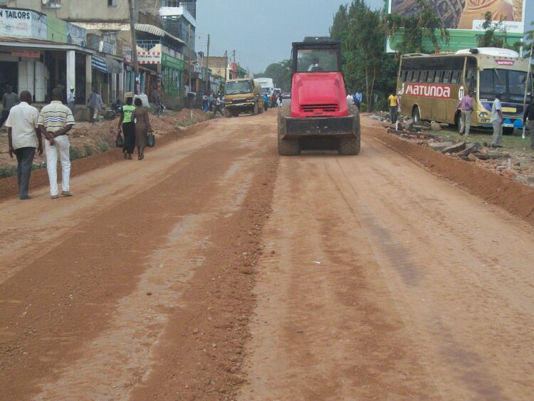 Important highway construction work is underway in Kenya at present - image © courtesy of Shem Oirere
