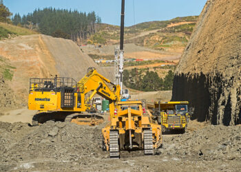 Excavation at the central north cut