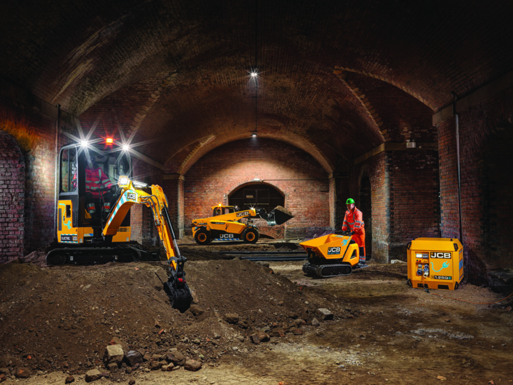 JCB is now offering a range of all-electric machines as well as fast charging and power solutions