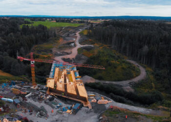The project has required the construction of a series of civil structures