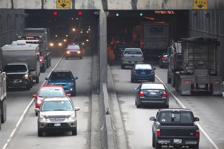 Construction of the existing four-lane tunnel began in 1957 and it opened in 1959 (image courtesy of BC government)